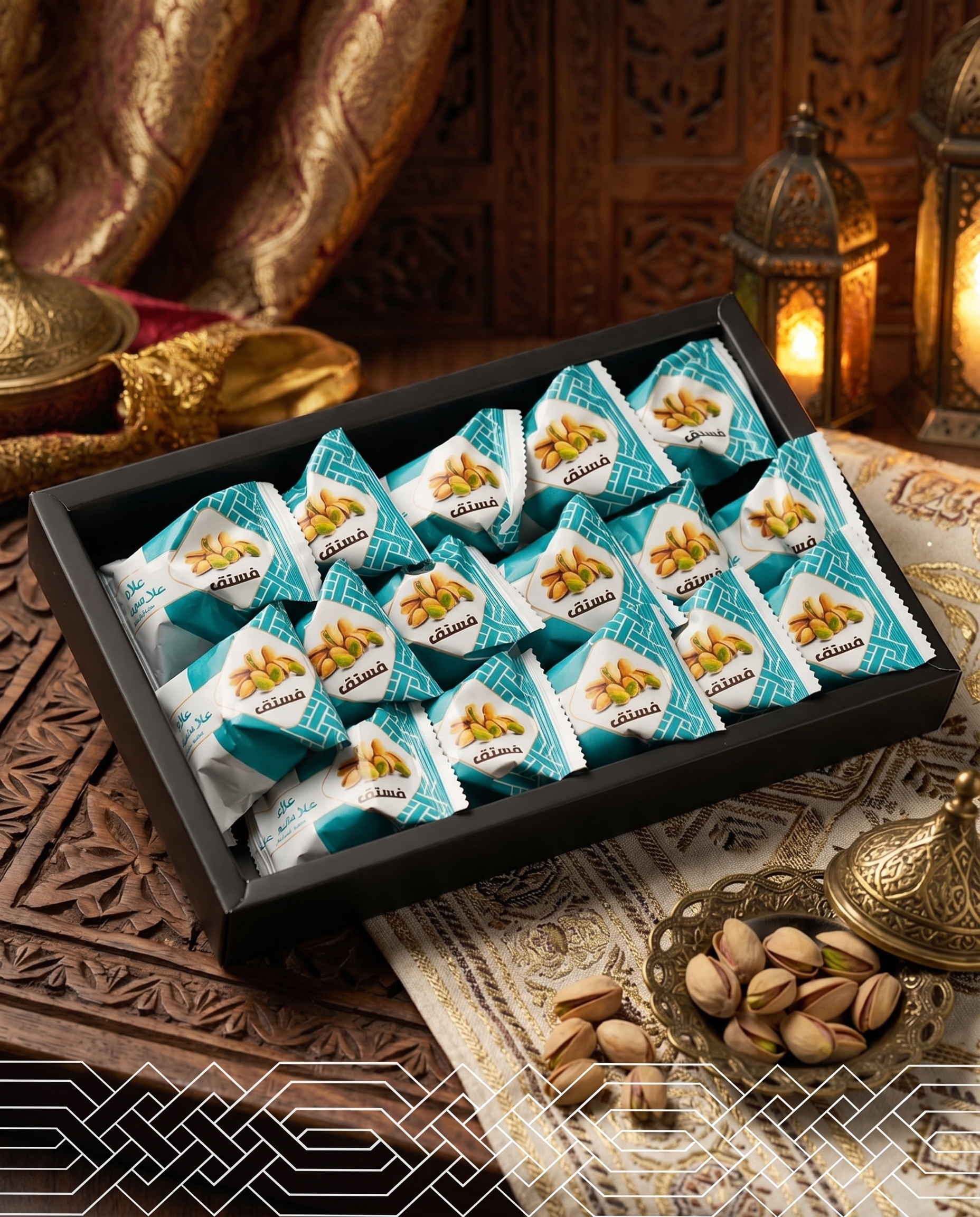 دهين مقطع بالفستق الحلبي